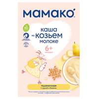 МАМАКО КАША Пшеница (груша/банан/козье молоко) 200г