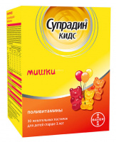 СУПРАДИН КИДС паст жев N30 Мишки