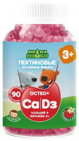 Ми-ми-мишки остео+ кальций-вит Д пастилки жев пектиновые клубника 3+лет 2г N90