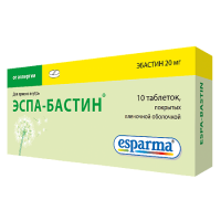 ЭСПА-БАСТИН 20 МГ N10 ТАБЛ П/ПЛЕН/ОБОЛОЧ /АКЦИЯ за 1 шт./