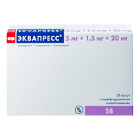 ЭКВАПРЕСС капс 5+1,5+20мг №28