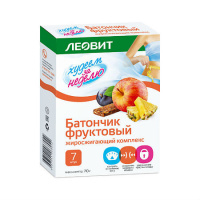 ЛЕОВИТ ХУДЕЕМ ЗА НЕДЕЛЮ БАТОНЧИК ФРУКТОВЫЙ ЖИРОCЖИГАЮЩИЙ КОМПЛЕКС N7 ПАК