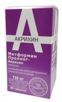 МЕТФОРМИН ПРОЛОНГ-АКРИХИН таб 750мг N60