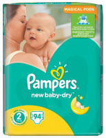 PAMPERS NEW BABY-DRY ПОДГУЗНИКИ РАЗМЕР 2 N94