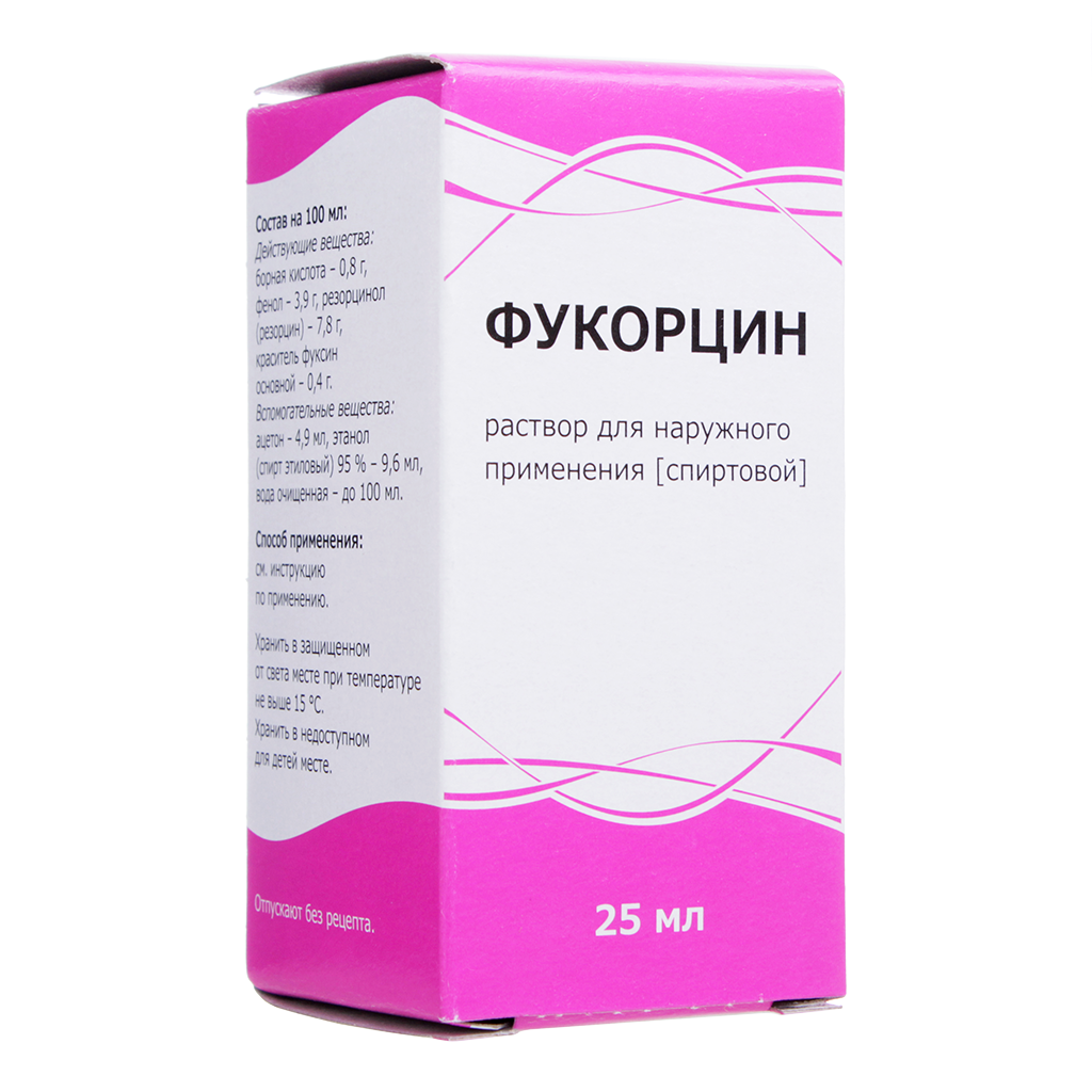 ФУКОРЦИН р-р 25мл Тульская ФФ — купить в Самаре по цене 67 руб. 🔸 Интернет  магазин MedPokupki