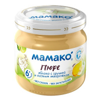 МАМАКО ПЮРЕ Яблоко-Груша-Козий творог 80г