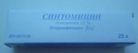 СИНТОМИЦИНА линимент 10% 25г  Тульская ФФ