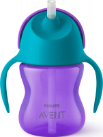 AVENT ЧАШКА-ПОИЛЬНИК С РУЧКАМИ И ТРУБОЧКОЙ ДЛЯ ПИТЬЯ 9+ 200МЛ  SCF796/02