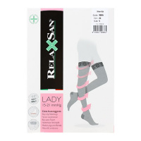 RELAXSAN LADY ЧУЛКИ КОМПРЕССИОННЫЕ STAY-UP 70den 1КЛАСС/15-21mmHg (АРТ 960А) РАЗМЕР 5/ТЕЛЕСНЫЙ /АКЦИЯ за 1 шт.