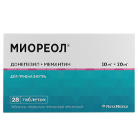 МИОРЕОЛ таб. п п о 10мг+20мг N28