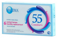 MAXIMA 55 COMFORT + КОНТАКТНЫЕ ЛИНЗЫ ПЛАНОВОЙ ЗАМЕНЫ /-1,25/ N6