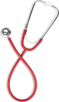 СТЕТОСКОП B.WELL WS-2 двухголовчатый (красный)