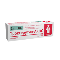 ТРОКСЕРУТИН-АКОС гель 2% 30г