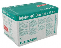 ШПРИЦ BRAUN Инжект 40 Дуо Инсулиновый 1мл U40 №100