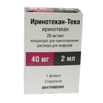 ИРИНОТЕКАН-ТЕВА 20 МГ/МЛ 2МЛ N1 ФЛАК КОНЦ Д/Р-РА Д/ИНФ