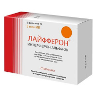 ЛАЙФФЕРОН 3МЛН МЕ 1МЛ N5 ФЛАК Р-Р В/М СУБКОНЪЮНКТИВАЛ И ЗАКАПЫВАНИЯ В ГЛАЗ