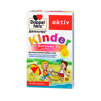 ДОППЕЛЬГЕРЦ КИНДЕР Витамин D3 паст 1500мг №30 для детей с 3 лет со вкусом зеленого яблока