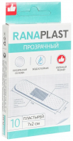 ПЛАСТЫРЬ RANAPLAST бакт Набор №10 Прозрачный