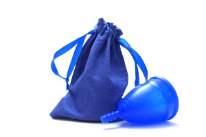 ONLYCUP Менструальная чаша Серия Лен L (синяя)