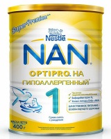 НЕСТЛЕ НАН СУПЕРПРЕМИУМ-1 Optipro Ha сух мол смесь (гипоаллерг) 400г