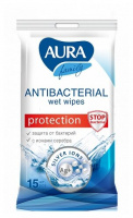 АУРА Салфетки влаж №15 Антибактер