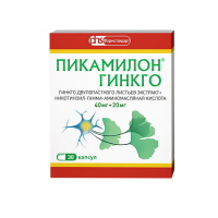 ПИКАМИЛОН ГИНКГО 40 МГ + 20 МГ N30 КАПС