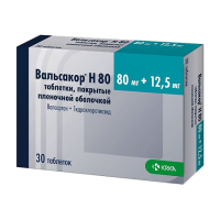 ВАЛЬСАКОР Н таб 80мг+12,5мг N30