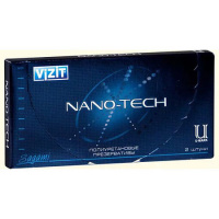 ПРЕЗЕРВАТИВЫ ВИЗИТ Nano Tech (полиуретановые) N2 # М