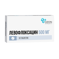 ЛЕВОФЛОКСАЦИН таб 500мг N10  ОЗОН