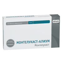 МОНТЕЛУКАСТ-АЛИУМ таб жев 5мг №30