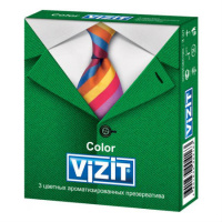 ПРЕЗЕРВАТИВЫ ВИЗИТ Color N3 # М