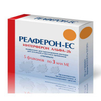РЕАФЕРОН-ЕС лиоф д/инъек 3млн МЕ N5