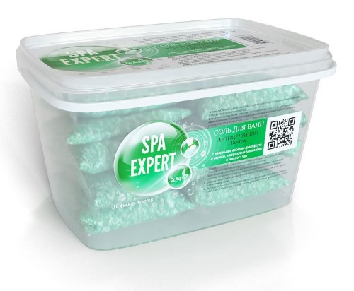 СОЛЬ д/ванн ДОКТОР АКВА DE-TOX SPA EXPERT Природная антицеллюлит 1,8кг