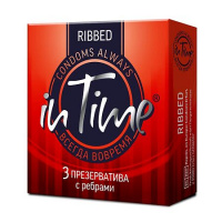 ПРЕЗЕРВАТИВЫ IN TIME Ribbed №3 #