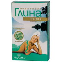 ГЛИНА МЕДИКОМЕД (Вирсавия) Зеленая (с серебром) 100г