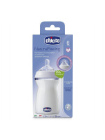 CHICCO NATURAL FEELING БУТЫЛОЧКА ПОЛИПРОПИЛЕНОВАЯ+СОСКА СИЛИКОНОВАЯ С ФЛЕКСОРАМИ 6+ 330МЛ