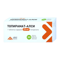ТОПИРАМАТ-АЛСИ таб 25мг №30