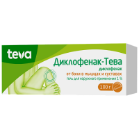 Диклофенак-Тева гель д/наружн. прим. 1% 100г N1