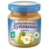 БАБУШКИНО ЛУКОШКО ПЮРЕ Груша 100г