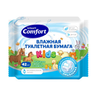 SMART COMFORT KIDS туалетная бумага влажная детская с экстрактом ромашки N42