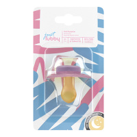 ЛАББИ (32797) Соска-пустышка Just Lubby латекс со светящимся кольцом, от 6 мес.