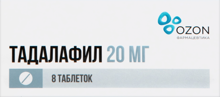 ТАДАЛАФИЛ таб 20мг N8 Озон