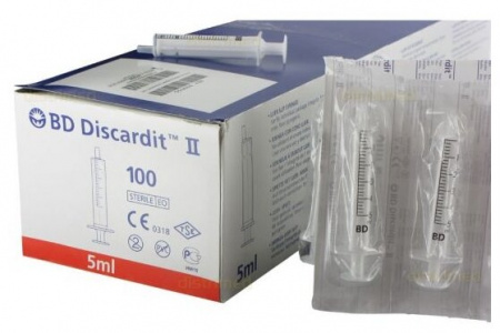 ШПРИЦ BECTON DICKARDIT 5мл 2-х комп (22G/0,7х40мм) №100