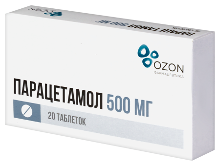 ПАРАЦЕТАМОЛ таб 500мг N20  ОЗОН