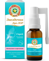 ЗВЕЗДОЧКА ДУО ЛОР спрей местн. 1,5мг/мл+1,2мг/мл 30мл N1