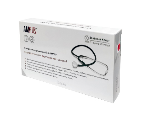 СТЕТОСКОП AMRUS 04-АМ507 (красный) #