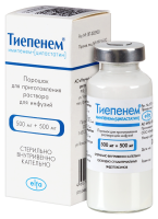 ТИЕПЕНЕМ пор д/р-ра д/инф 500мг+500мг №1
