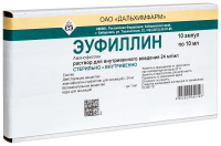 Эуфиллин ( 2.4% - 10 мл №10 амп. (Дальхим)
