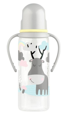 ЛАББИ (11391) Бутылочка Малыши и малышки с ручками (сил соск) 250мл