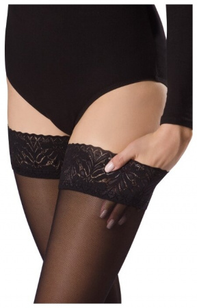 БИ-ВЕЛЛ B.WELL JW-212 Чулки прозр/ажур верх 1кл №3 (черн)